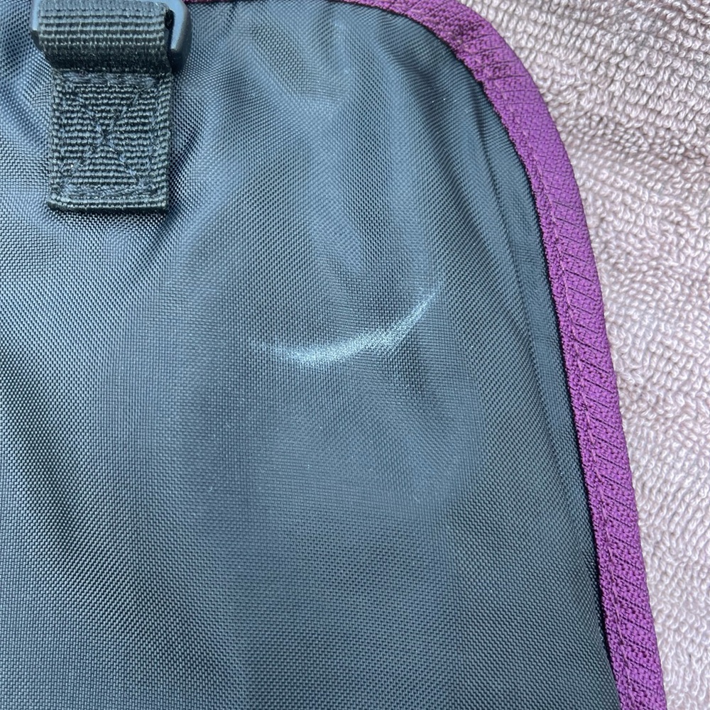 L.L. Bean Women’s Small Purple and Black Messenger Bag - Picture 5 of 7
